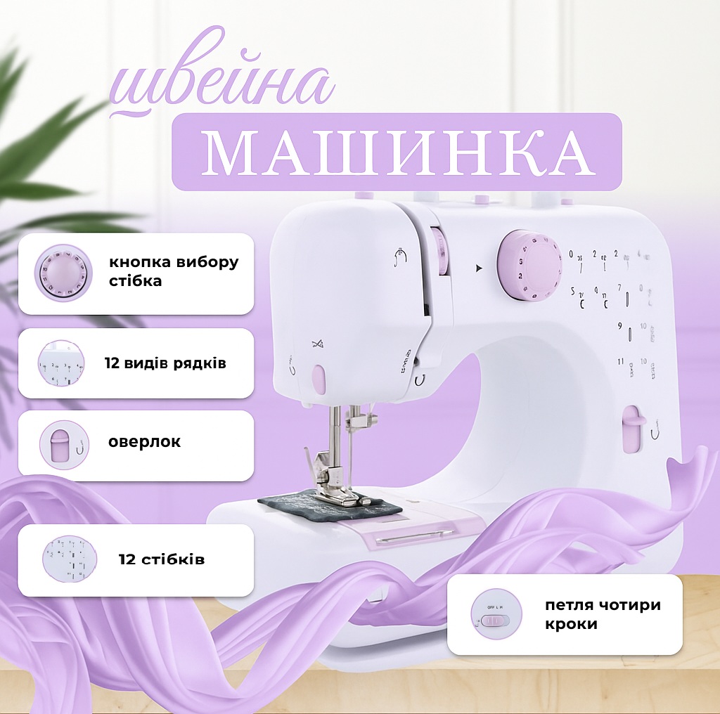 Швейна машинка 12в1